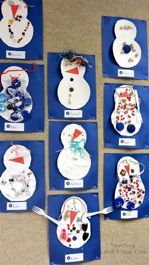 Creative Snowman Art For Preschoolers