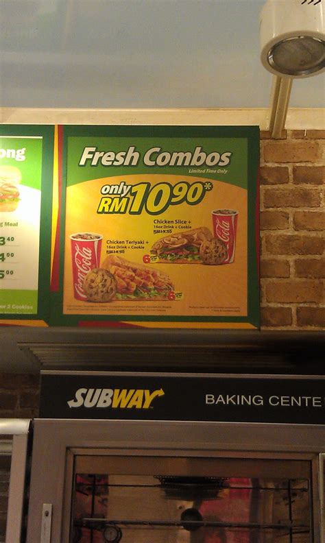 This exciting news was announced on its facebook page on 25 october. Subway: Products of Subway