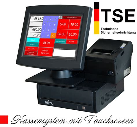 Tse Kasse Für Einzelhandel Laden Bistro Fsc Tpxii Touchscreen Drucker Ka35 Comcurrent