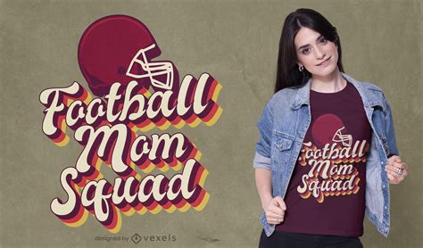 Football Mom Squad T Shirt Design Vector Download