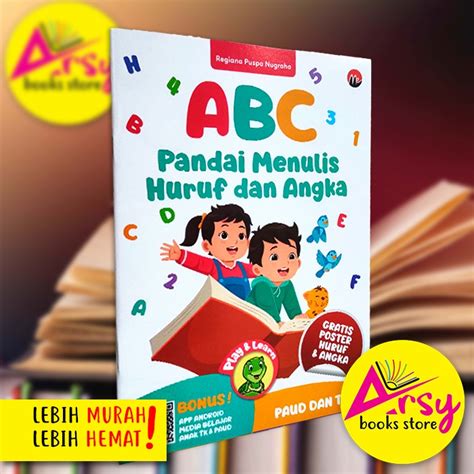 Jual Buku Anak Tk Paud Abc Pandai Menulis Huruf Dan Angka Bonus