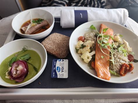 Finnair Business Class Food Review Helsinki To Bangkok