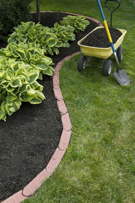 DIY Lawn Edging Ideas For Beautiful Landscaping Linked Soft Red Edging Bricks Inexpensive