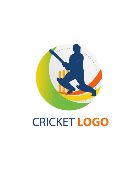 Cricket Vector Logo Templates Cricket Logo Team Logo Design Cricket