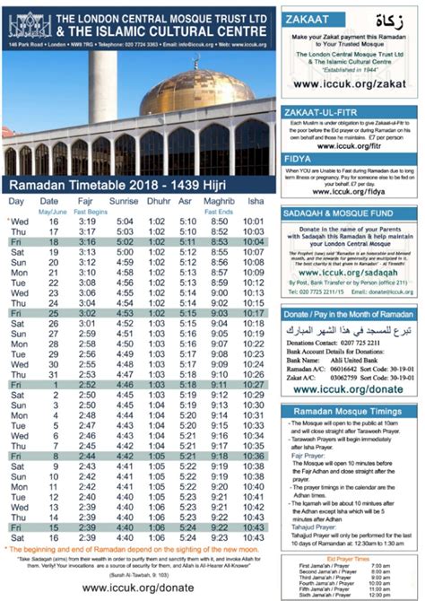 Masjid E Umar Namaz Timetable Retcollective