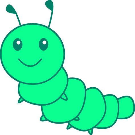 Adorable Cartoon Caterpillar Clipart For Your Design Needs