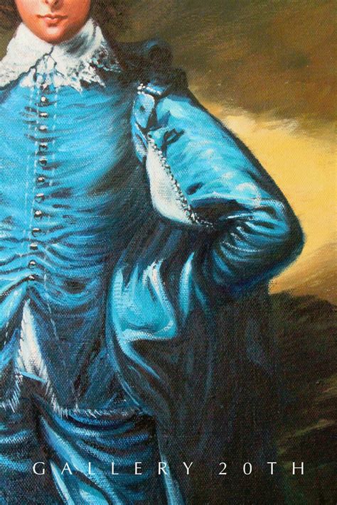 Blue Boy Original Art Oil Painting Superb Thomas Gainsborough