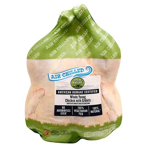 Open Nature Chicken Whole Air Chill Lb Shaws