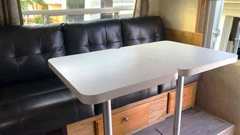 Jackknife Sofa Replacing Dinette Benches And Table Truck Camper Magazine
