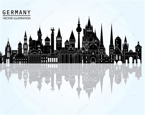 Travel Germany Skyline — Stock Vector © Camillacasablanca 65379683