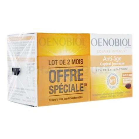Oenobiol Solaire Intensif Anti âge 30 Capsules Lot De 2