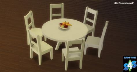 Simista Six Seat Round Dining Table Play Sims 4 Sims 4 Blog Sims 4