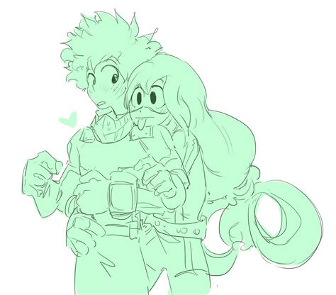 Pin By Greedzombie On Midoriya Izukudeku And Tsuyu Asui Midotsuyu