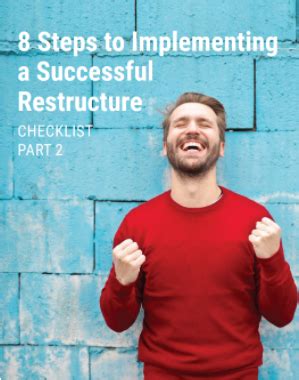 Steps To Implement A Successful Restructure Restructure Checklist Form