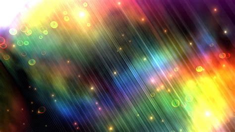 60fps Hd Background Rainbow Flares Bubble Strips Animation