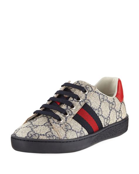 Gucci Canvas New Ace Gg Tennis Shoe For Men Lyst