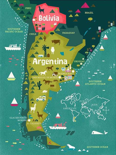 Traveling To Argentina And Bolivia Studio T Blog Argentina Map