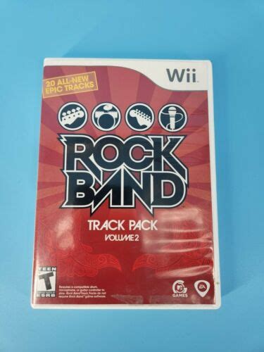 Rock Band Track Pack Volume 2 Nintendo Wii 2008 Cib Free Shipping