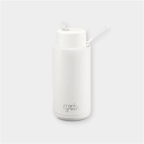 Frank Green Ceramic Reusable Bottle 34oz 1000ml Cloud Norsu Interiors