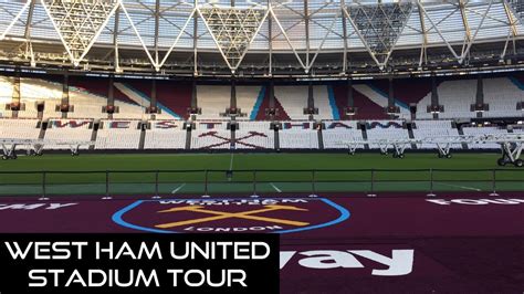 West Ham United Stadium Tour Olympic Stadium 2012 London Games Youtube