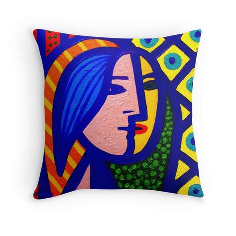 Homage To Picasso Throw Pillow By Johnnie55 Throw Pillows Pillows