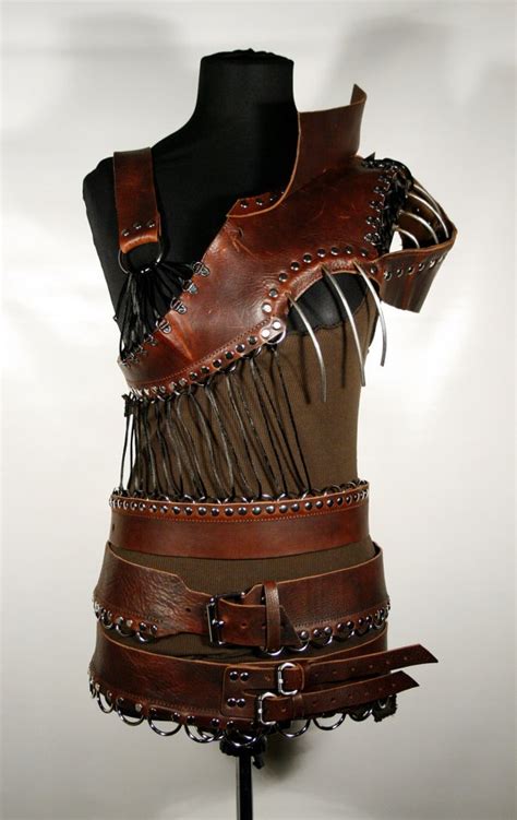 Brown Leather Metal Top By Cexn On Etsy 77200 Leather Armor Leather