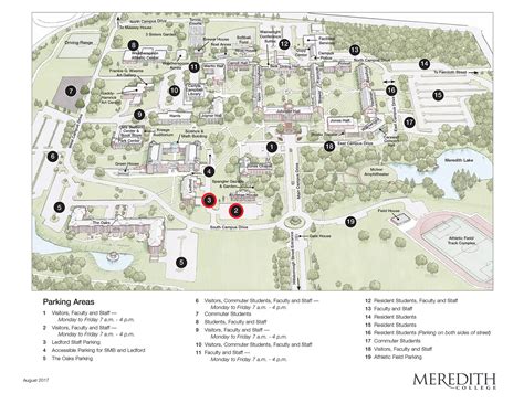 Meredith College Campus Map Map Vector