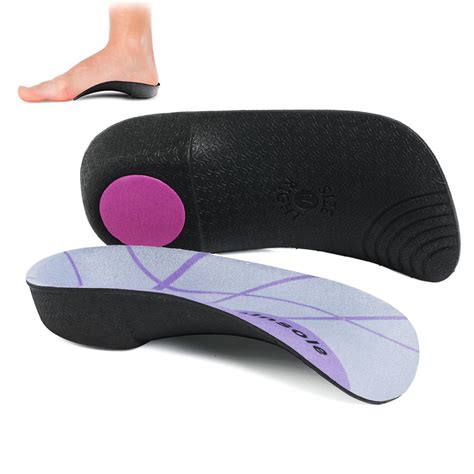 Plantar Fasciitis 34 Length Insoles High Arch Supports Orthotic Insoles Menwomen 1 Pair