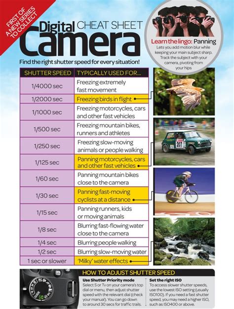 22 Best Photography Cheat Sheets And Infographics In 2021