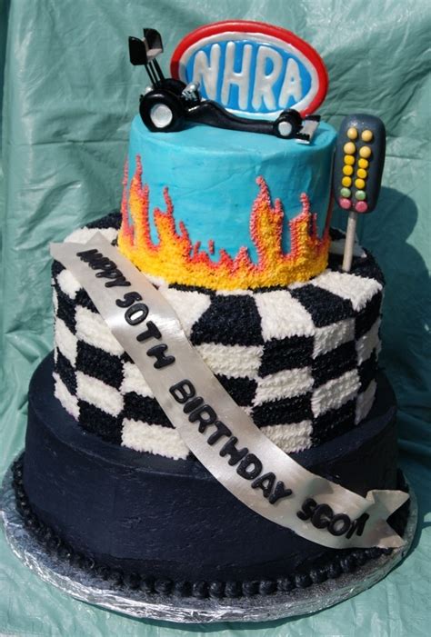 Drag Racing Cake Hot Rodcars Party Pinterest