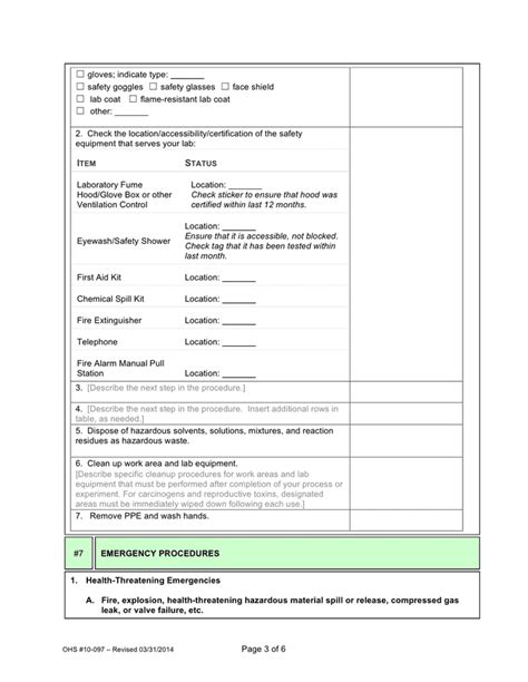 Standard Operating Procedure Template In Word And Pdf Formats Page 3 Of 6
