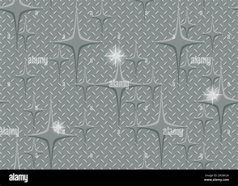 metal stars on metal floor background seamless pattern stock vector image and art alamy