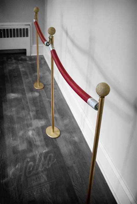 Diy Red Rope Stanchions — Hello My Sweet Red Carpet Ropes Red Carpet