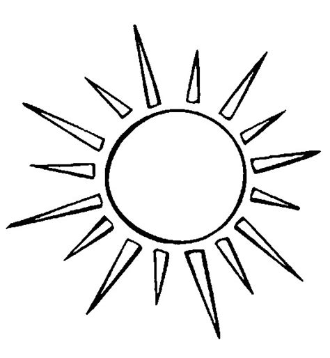 Sun 157905 Nature Free Printable Coloring Pages