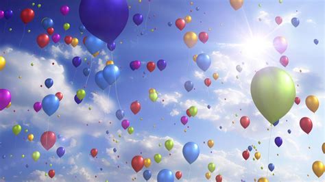 Colorful Balloons Downloops Creative Motion Backgrounds