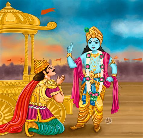 Bhagavad Gita Illustrations On Behance