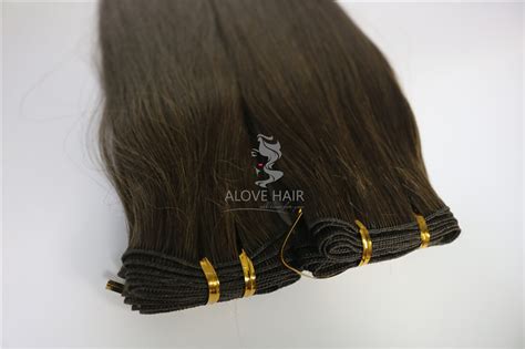 Cuticle Remy Hair Extensions Hand Tied Weft Wholesale Alove Hair