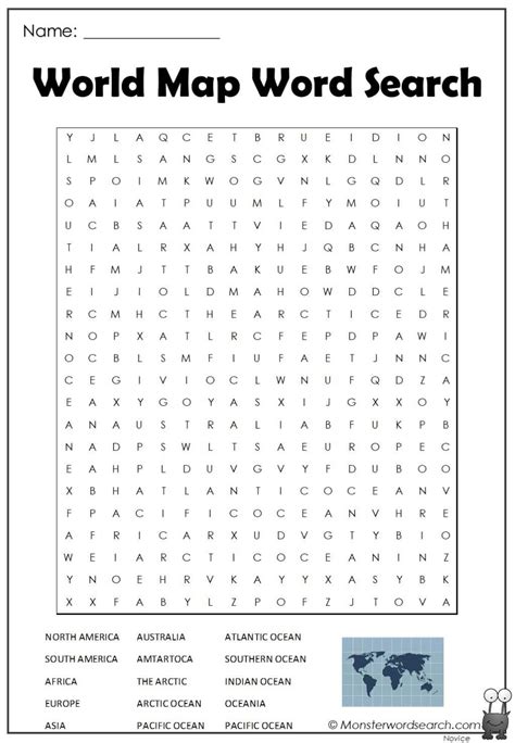 Countries Word Search Free Printable Artofit