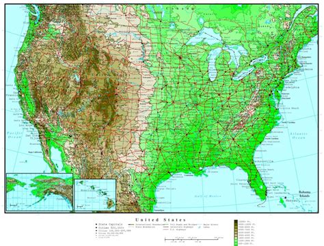 Printable Topographic Map Of The United States Free Printable Maps
