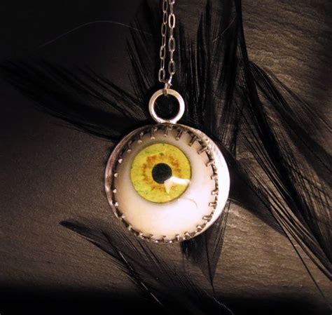 Real Glass Eye Necklace By Wispadornments On Etsy Eye Necklace Washer Necklace Hecate Eye