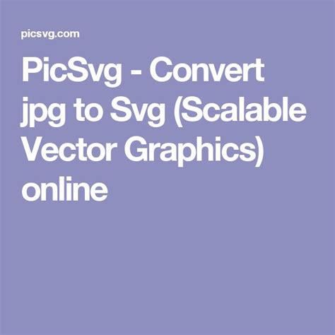 Picsvg Convert  To Svg Scalable Vector Graphics Online Svg