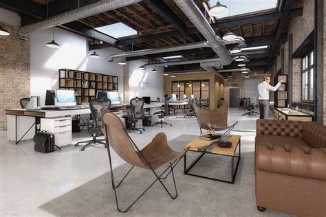 Loft Office Space On Behance Loft Office Interior Design Office