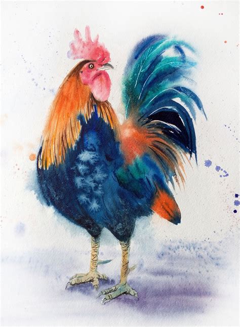 The Boss Rooster Country Decor Farm Art Bird Art Rooster