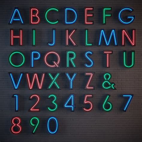 Neon Alphabet Max