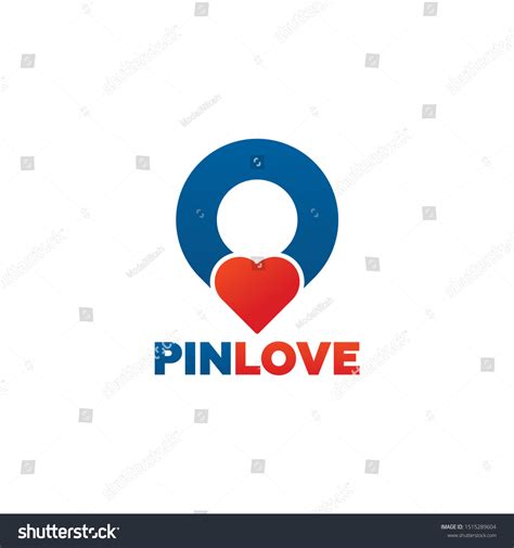 Pin Love Logo Template Design Stock Vector Royalty Free 1515289604