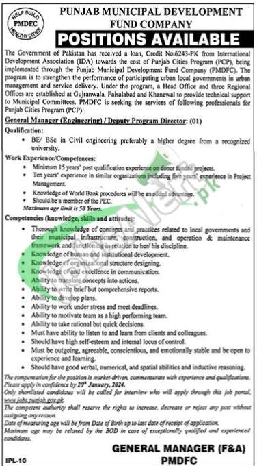 Pmdfc Punjab Jobs 2024 Apply Online Latest Advertisement