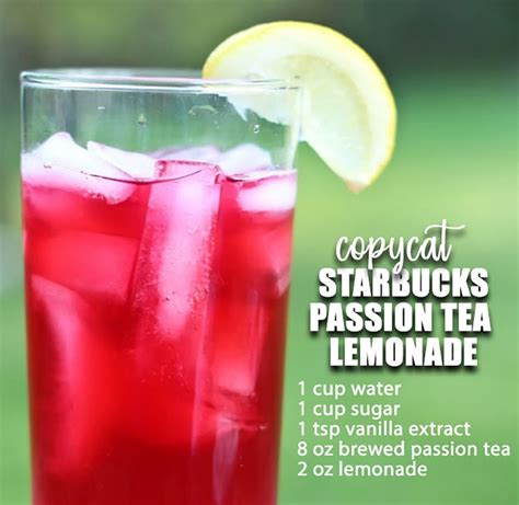 Copycat Starbucks Passion Tea Lemonade Recipe