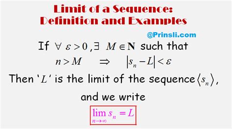 Limit Of A Sequence Definition And Examples Prinsli