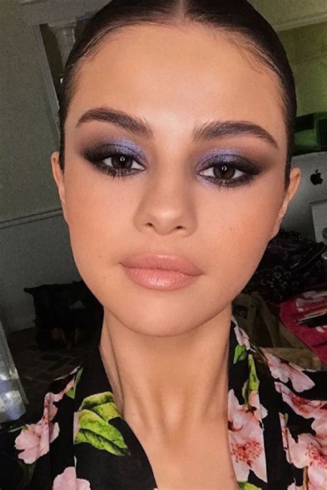 Selena Gomez Purple Smokey Eye Makeup Eyemakeuptutorial