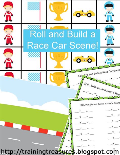 Free Race Car Math Game Math Games Subtraction Fun Math
